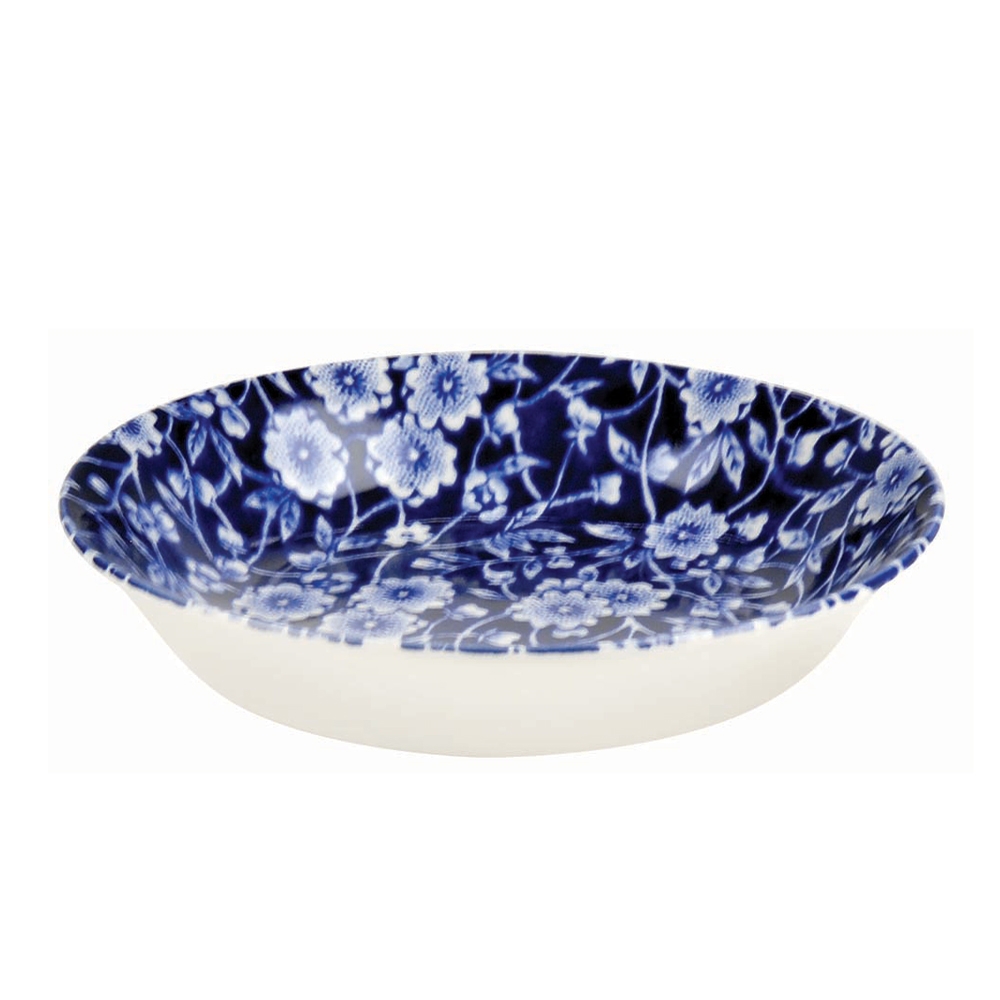 Burleigh Blue Calico Butter Pat Dish 12Cm